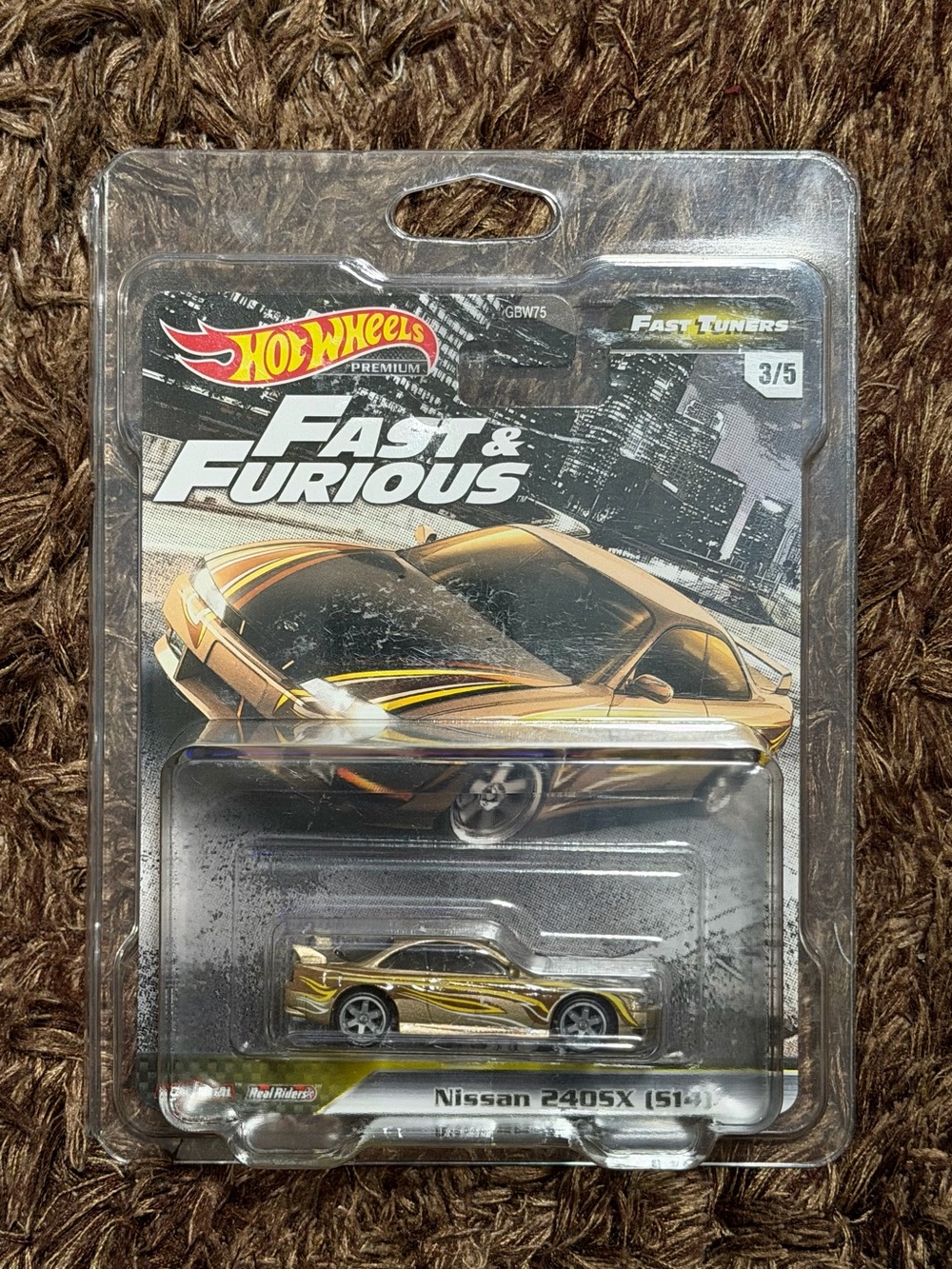 Hot Wheels Fast & Furious Nissan 240SX Toy Car - Gold